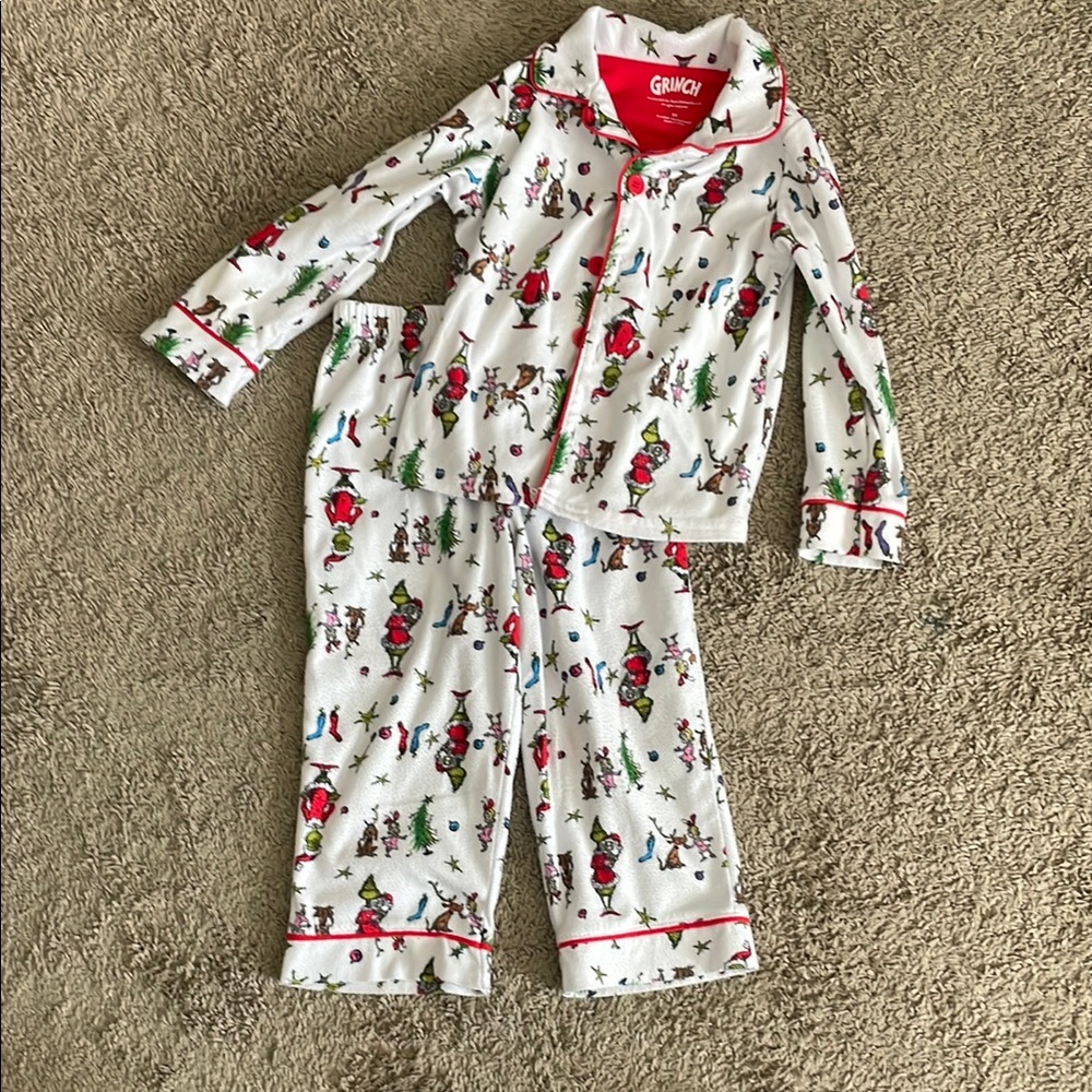 Kids Grinch Pajamas 3T